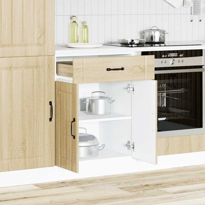 vidaXL Küchen-Unterschrank Lucca Sonoma-Eiche Holzwerkstoff