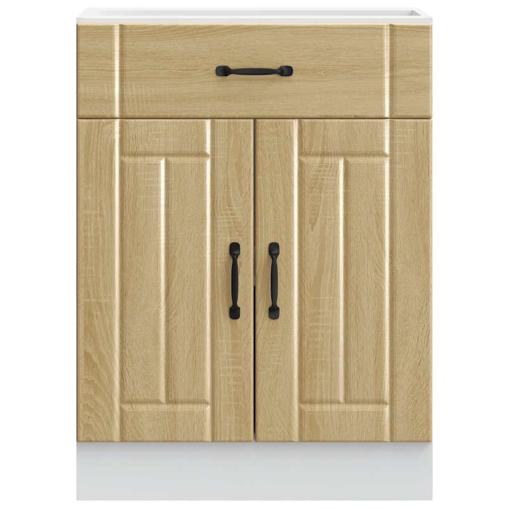 vidaXL Küchen-Unterschrank Lucca Sonoma-Eiche Holzwerkstoff