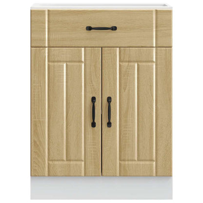 vidaXL Küchen-Unterschrank Lucca Sonoma-Eiche Holzwerkstoff