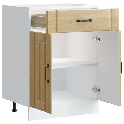 vidaXL Küchen-Unterschrank Lucca Sonoma-Eiche Holzwerkstoff