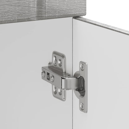 vidaXL Küchen-Unterschrank Lucca Grau Sonoma Holzwerkstoff
