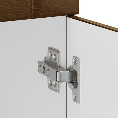 vidaXL Küchen-Unterschrank Lucca Braun Eichen-Optik Holzwerkstoff