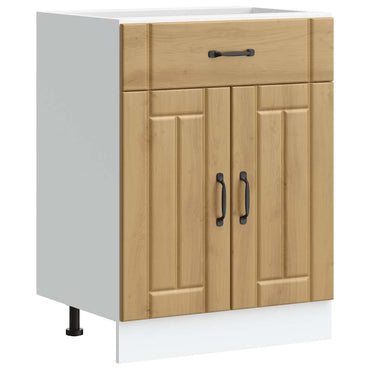 vidaXL Küchen-Unterschrank Lucca Artisan-Eiche Holzwerkstoff