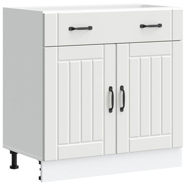 vidaXL Meuble bas de cuisine Lucca Blanc Bois d'ingénierie