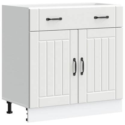 vidaXL Meuble bas de cuisine Lucca Blanc Bois d'ingénierie