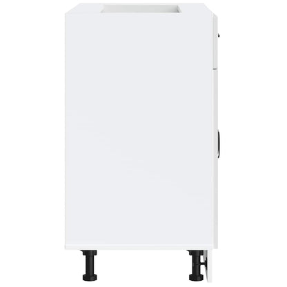 vidaXL Meuble bas de cuisine Lucca Blanc Bois d'ingénierie