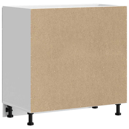 vidaXL Meuble bas de cuisine Lucca Blanc Bois d'ingénierie
