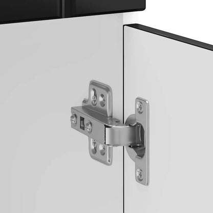 vidaXL Küchen-Unterschrank Lucca Schwarz Holzwerkstoff