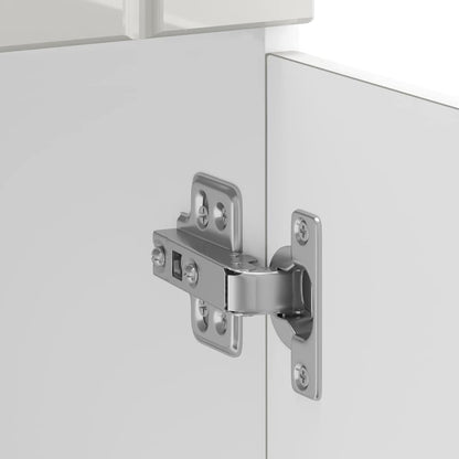 vidaXL Küchen-Unterschrank Lucca Hochglanz-Weiß Holzwerkstoff