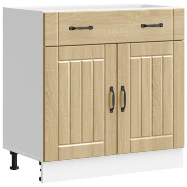 vidaXL Meuble bas de cuisine Lucca Chêne sonoma Bois d'ingénierie