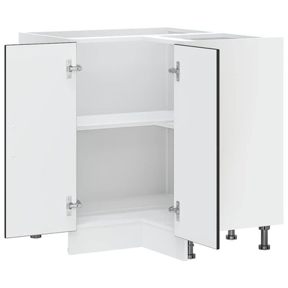 vidaXL Meuble bas d'angle de cuisine Lucca Noir Bois d'ingénierie