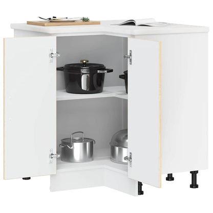 vidaXL Küchen-Eckunterschrank Lucca Sonoma-Eiche Holzwerkstoff