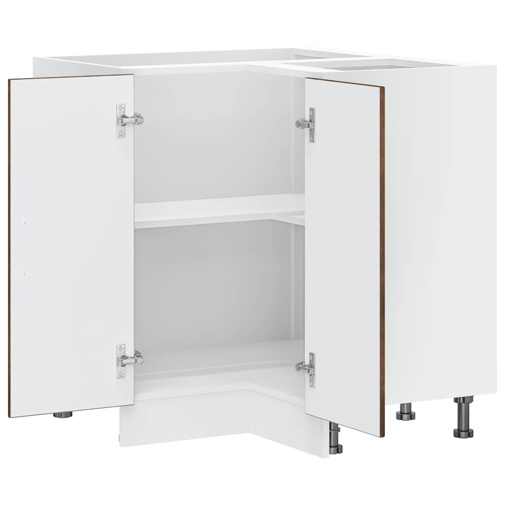 vidaXL Meuble bas d'angle de cuisine Lucca Chêne fumé en bois d'ingénierie