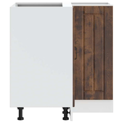 vidaXL Meuble bas d'angle de cuisine Lucca Chêne fumé en bois d'ingénierie