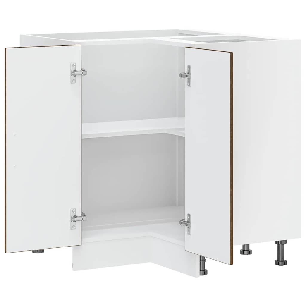 vidaXL Meuble bas d'angle de cuisine Lucca aspect chêne marron, bois d'ingénierie