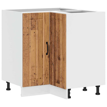 vidaXL Küchen-Eckunterschrank Lucca Altholz-Optik Holzwerkstoff