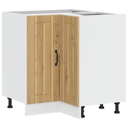 vidaXL Meuble bas d'angle de cuisine Lucca Chêne artisanal Bois d'ingénierie