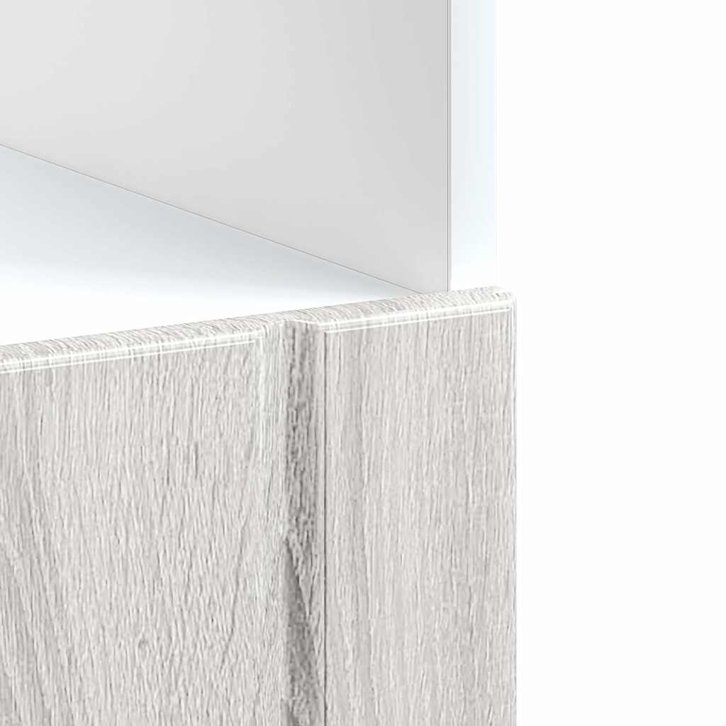 vidaXL Armoire de rangement Lucca Gris Sonoma Bois d'ingénierie