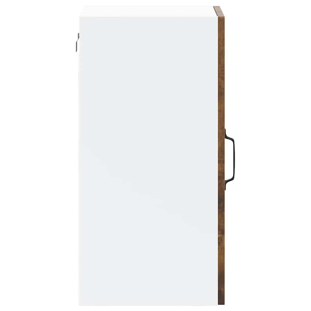 vidaXL Küchen-Hängeschrank mit Glastür Lucca Räuchereiche