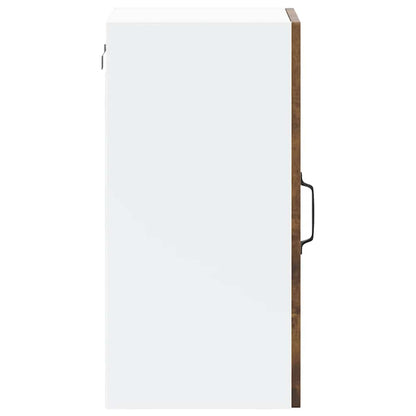 vidaXL Küchen-Hängeschrank mit Glastür Lucca Räuchereiche