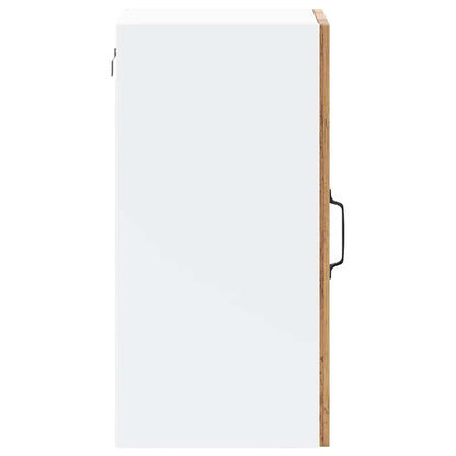 vidaXL Küchen-Hängeschrank mit Glastür Lucca Altholz-Optik