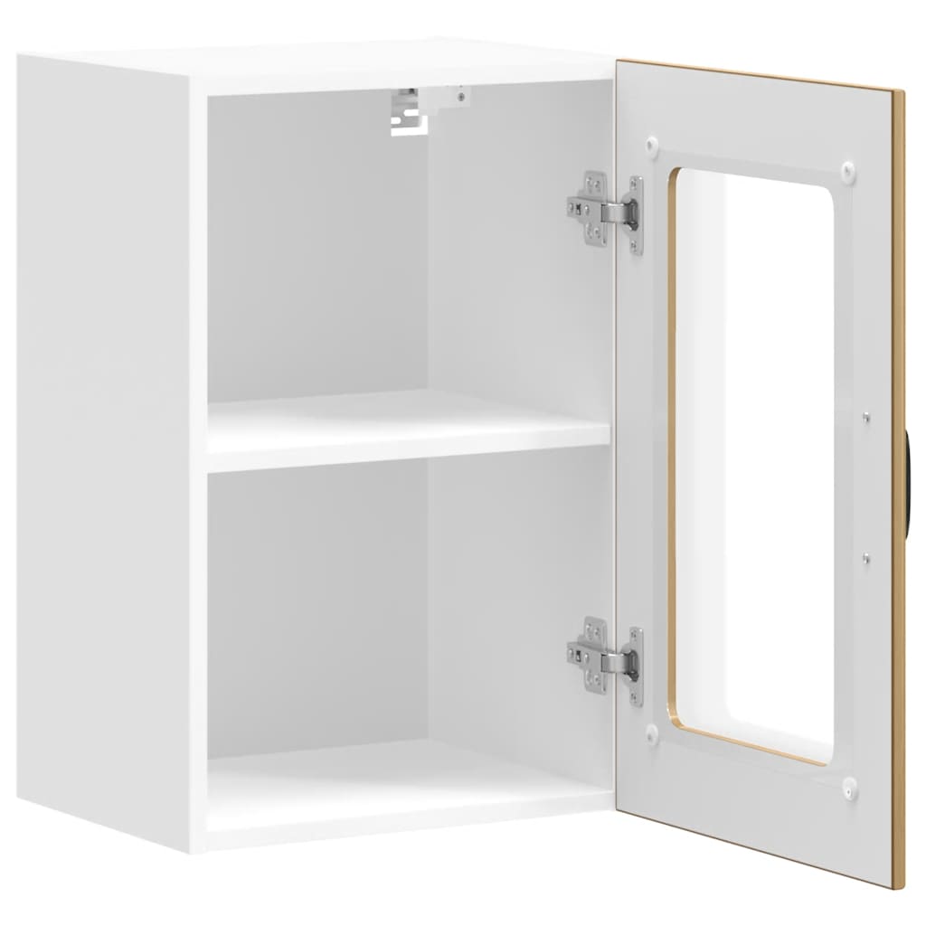 vidaXL Küchen-Hängeschrank mit Glastür Lucca Artisan-Eiche