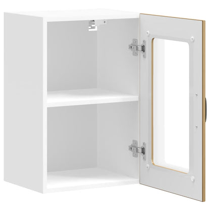vidaXL Küchen-Hängeschrank mit Glastür Lucca Artisan-Eiche