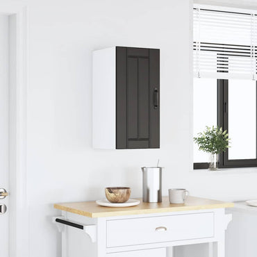 vidaXL Meuble haut de cuisine Lucca Noir Bois d'ingénierie