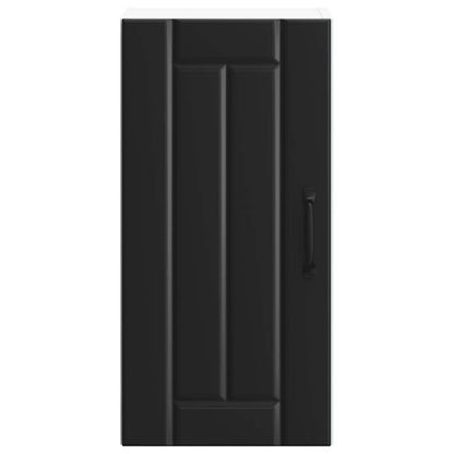 vidaXL Meuble haut de cuisine Lucca Noir Bois d'ingénierie