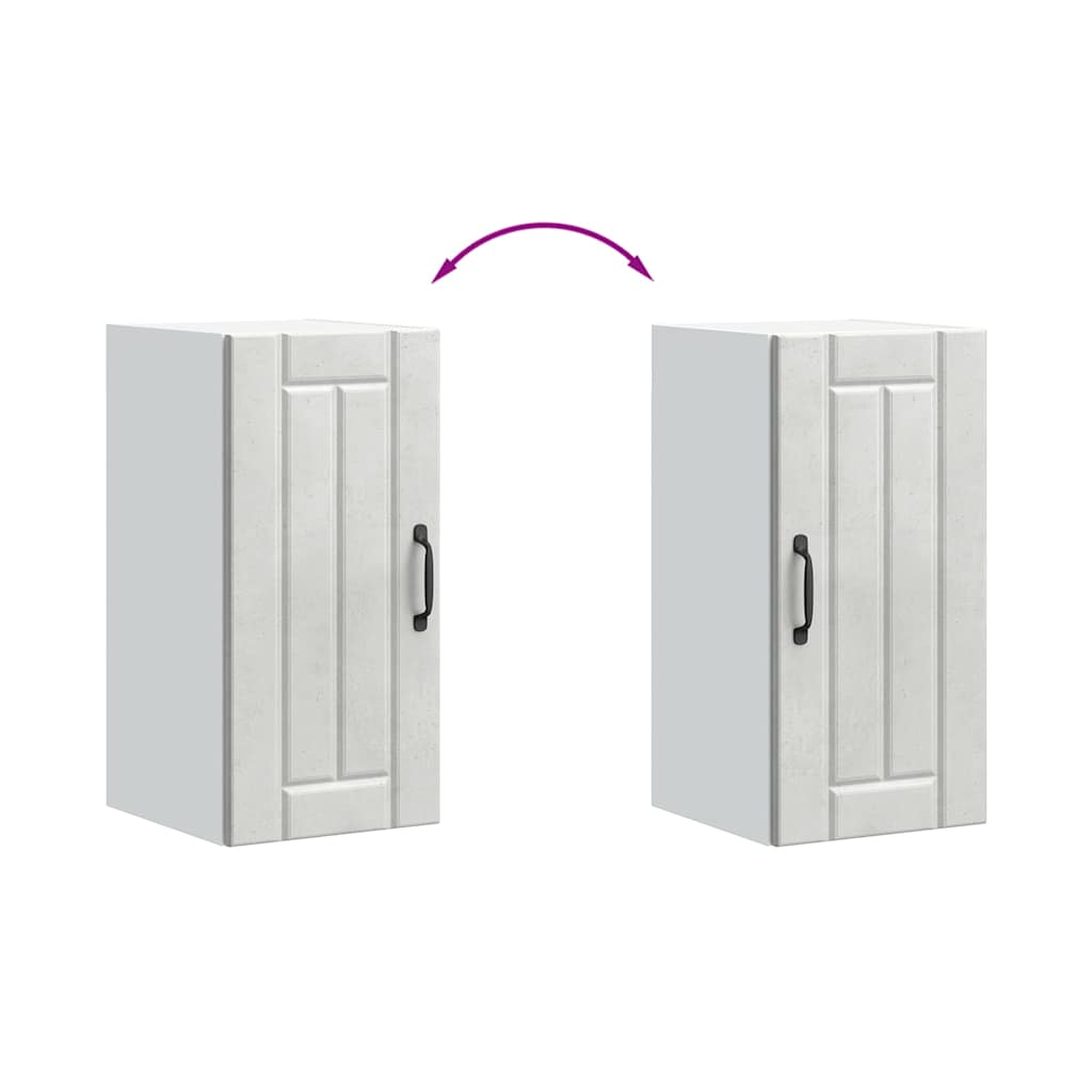 Küchen-Hängeschrank Lucca Betongrau Holzwerkstoff