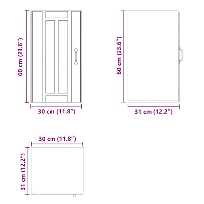 vidaXL Küchen-Hängeschrank Lucca Braun Eichen-Optik Holzwerkstoff