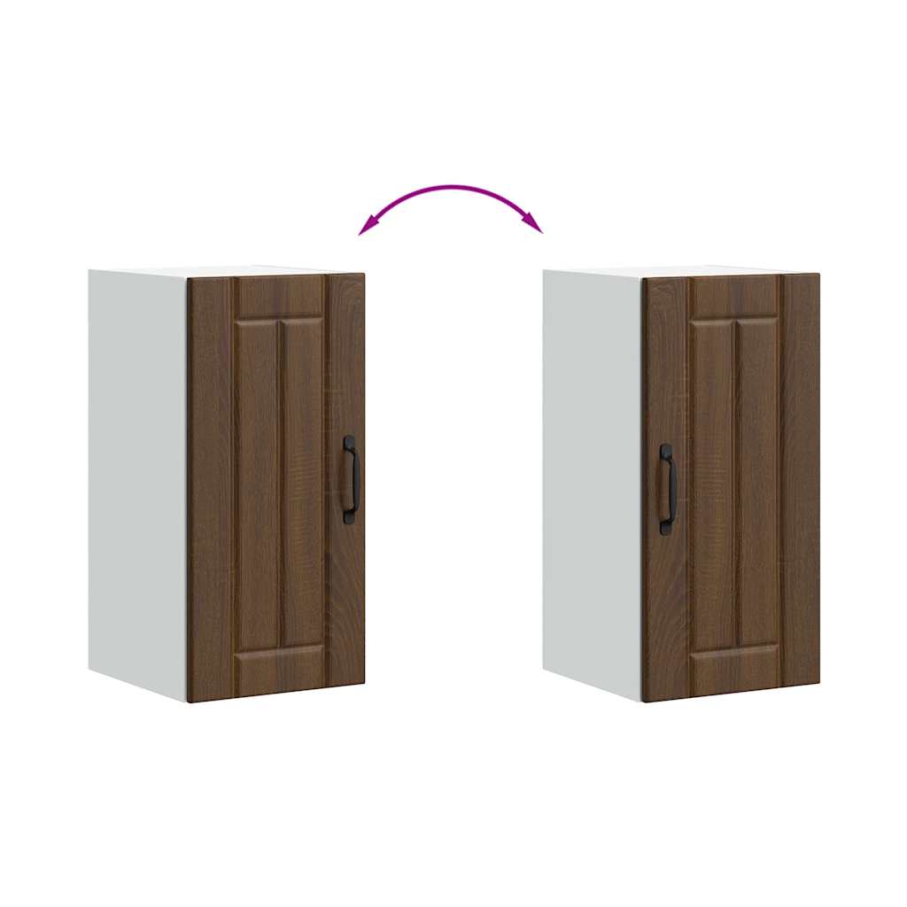 vidaXL Küchen-Hängeschrank Lucca Braun Eichen-Optik Holzwerkstoff