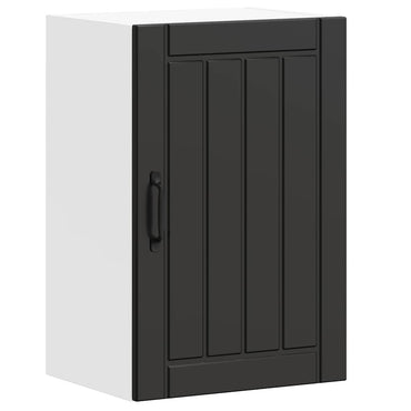 vidaXL Küchen-Hängeschrank Lucca Schwarz Holzwerkstoff