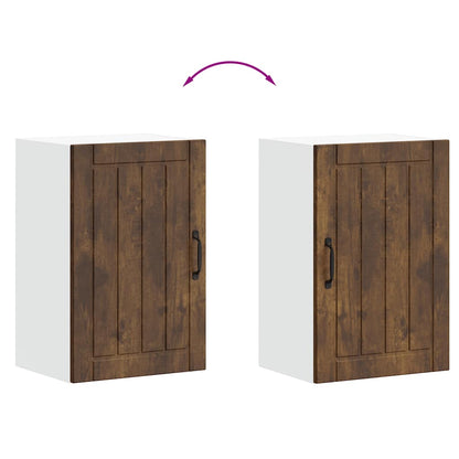 vidaXL Küchen-Hängeschrank Lucca Räuchereiche Holzwerkstoff