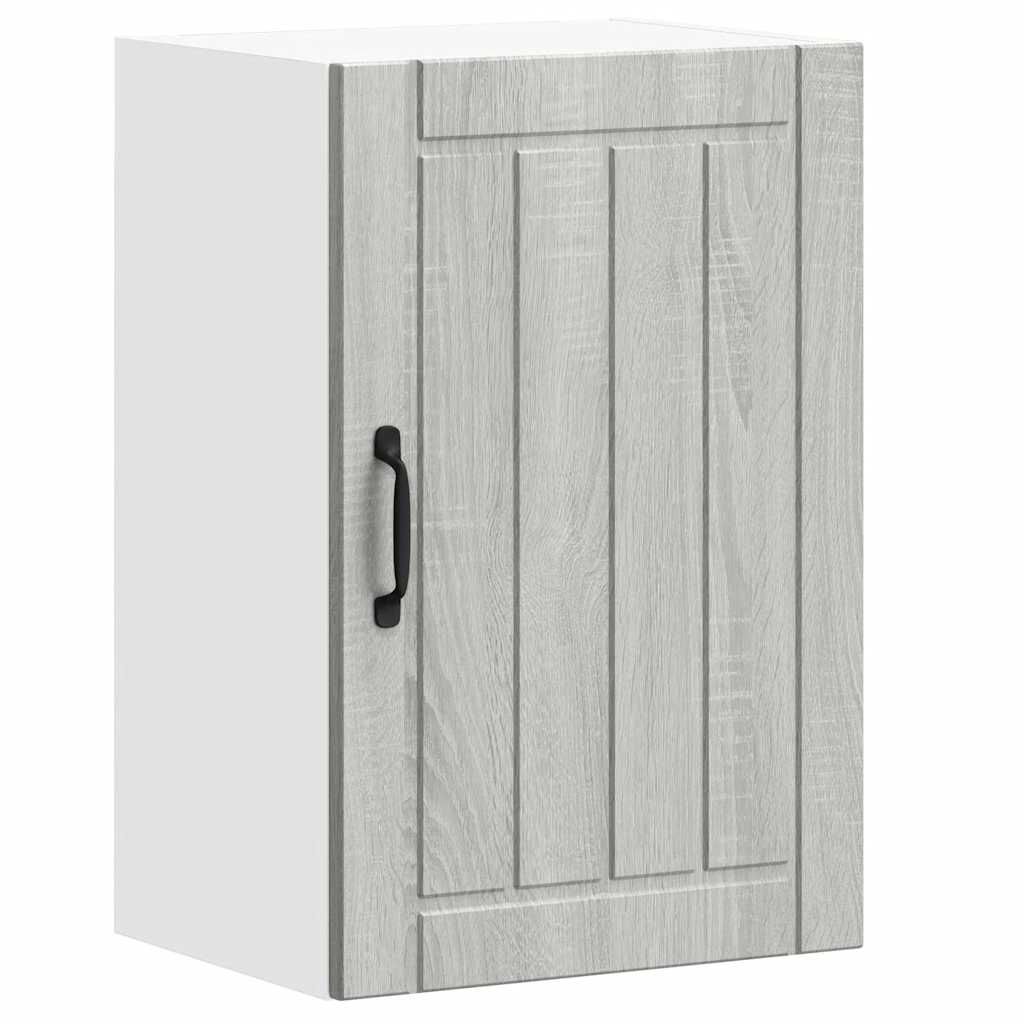 vidaXL Küchen-Hängeschrank Lucca Grau Sonoma Holzwerkstoff