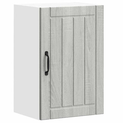 vidaXL Küchen-Hängeschrank Lucca Grau Sonoma Holzwerkstoff