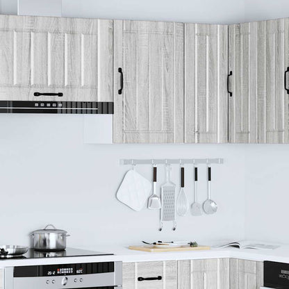 vidaXL Küchen-Hängeschrank Lucca Grau Sonoma Holzwerkstoff