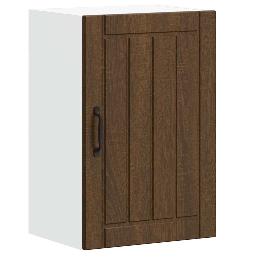 vidaXL Küchen-Hängeschrank Lucca Braun Eichen-Optik Holzwerkstoff