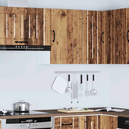 vidaXL Meuble haut de cuisine Lucca aspect bois de récupération - Bois d'ingénierie