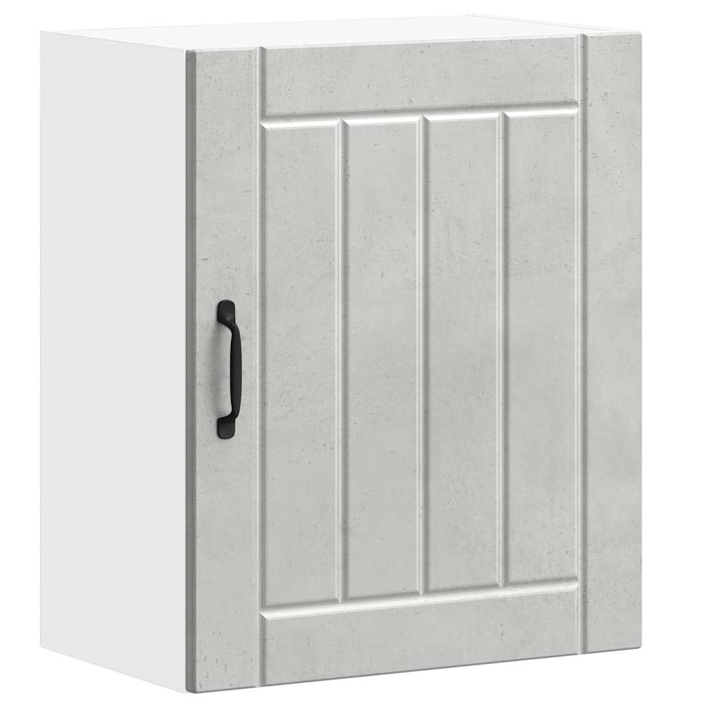 vidaXL Meuble haut de cuisine Lucca gris béton, bois d'ingénierie