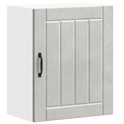 vidaXL Meuble haut de cuisine Lucca gris béton, bois d'ingénierie