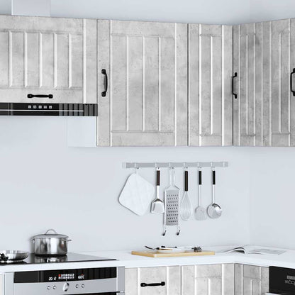 vidaXL Meuble haut de cuisine Lucca gris béton, bois d'ingénierie