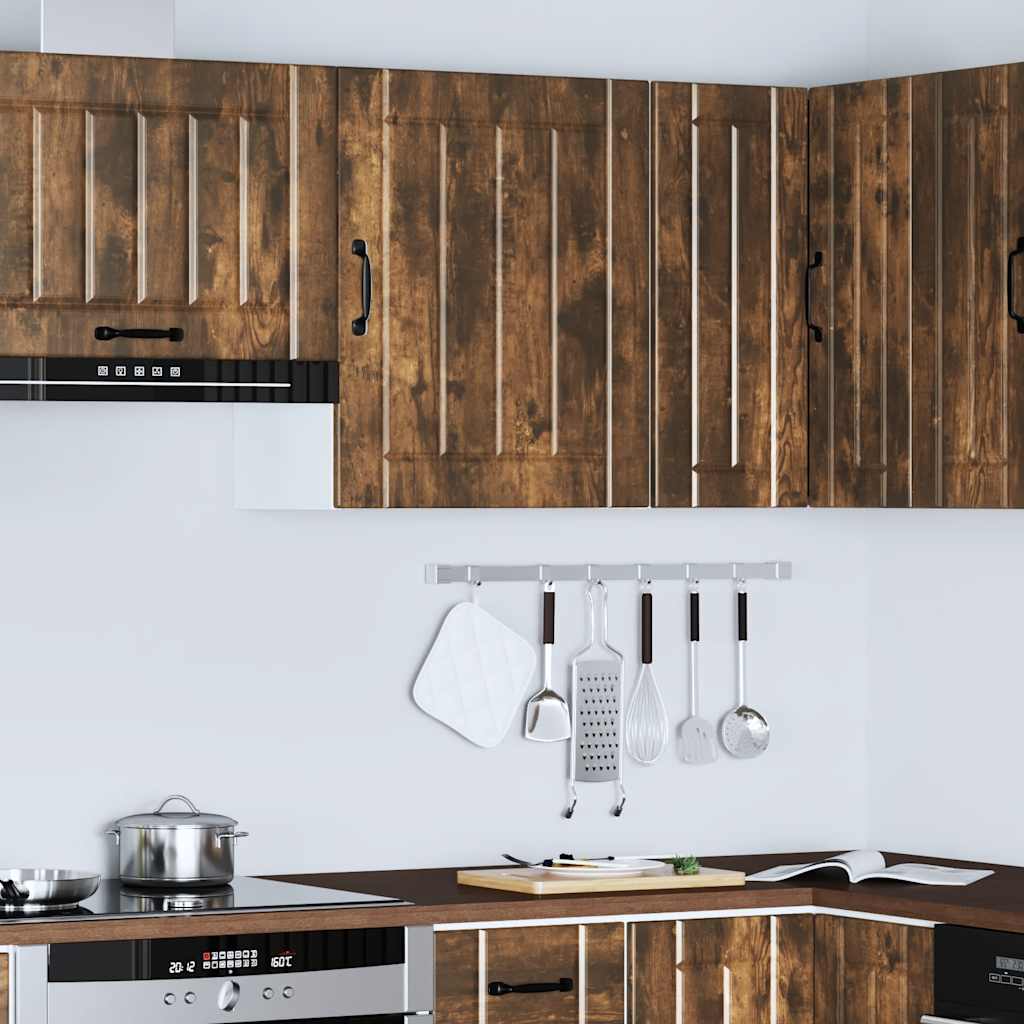 vidaXL Meuble haut de cuisine Lucca Chêne fumé Bois d'ingénierie