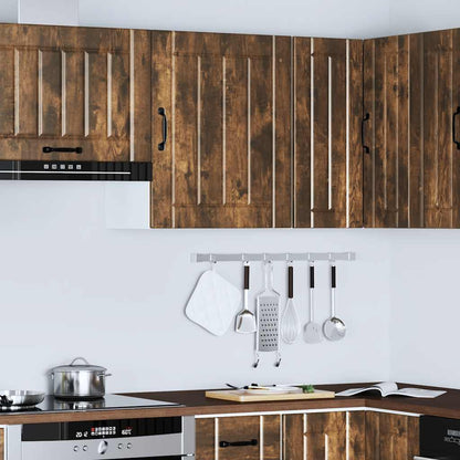 vidaXL Meuble haut de cuisine Lucca Chêne fumé Bois d'ingénierie