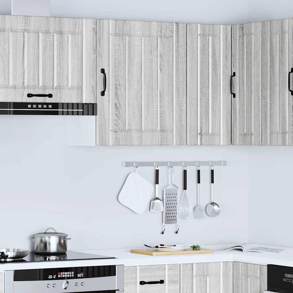 vidaXL Küchen-Hängeschrank Lucca Grau Sonoma Holzwerkstoff