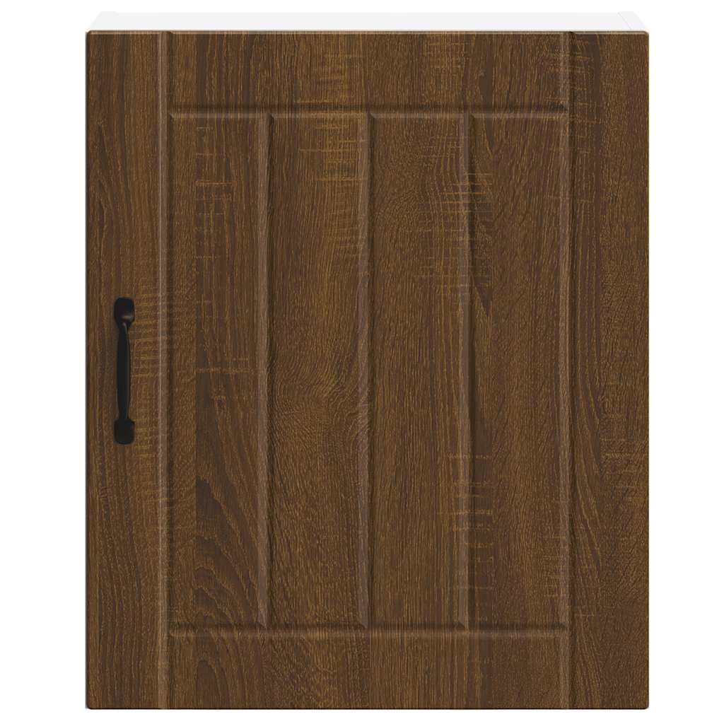 vidaXL Meuble haut de cuisine Lucca marron aspect chêne en bois d'ingénierie