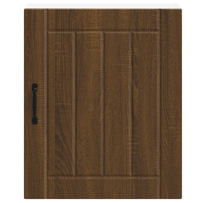 vidaXL Meuble haut de cuisine Lucca marron aspect chêne en bois d'ingénierie
