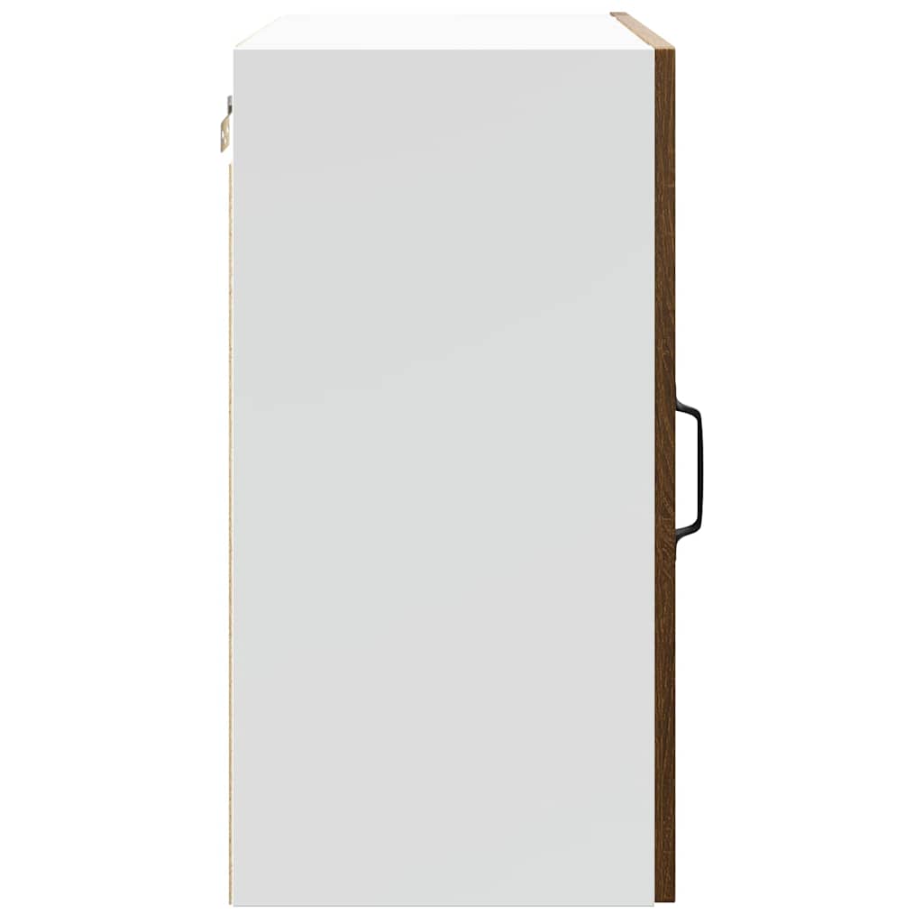 vidaXL Meuble haut de cuisine Lucca marron aspect chêne en bois d'ingénierie