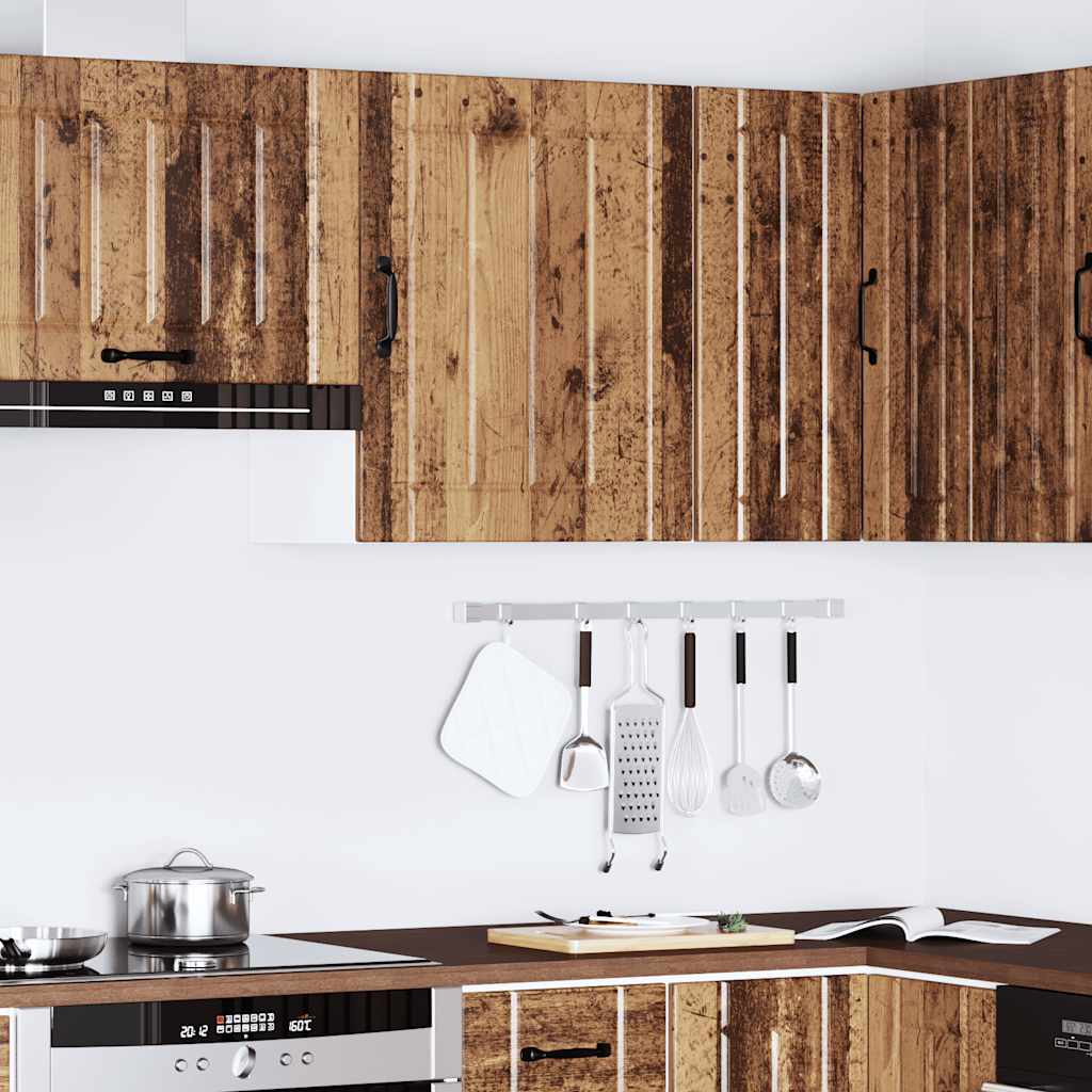 vidaXL Meuble haut de cuisine Lucca aspect bois récupéré bois d'ingénierie