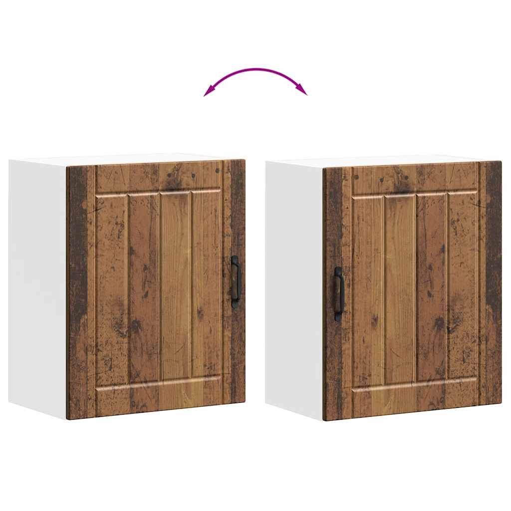 vidaXL Meuble haut de cuisine Lucca aspect bois récupéré bois d'ingénierie